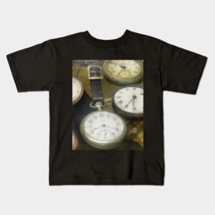 Watches - Vintage Pocket Watches Kids T-Shirt